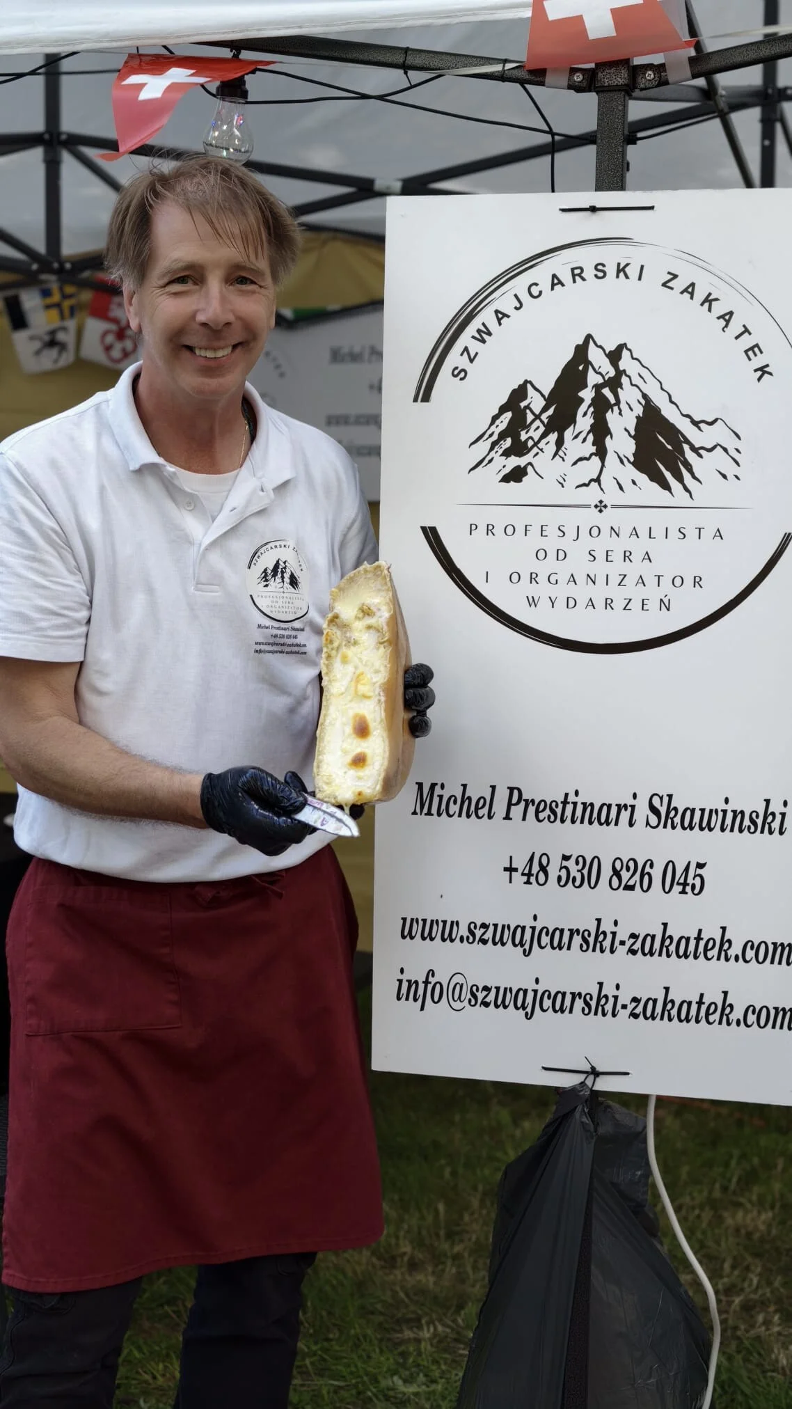 Wino z Melsztyna i szwajcarskie raclette